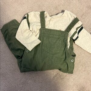 GAP Olive Green Kids Overalls